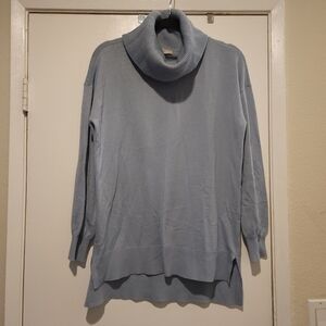 LOFT Light Blue Cowl Neck Sweater